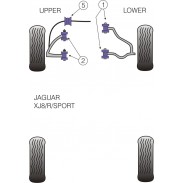 Silentblock de Powerflex para Jaguar (Daimler) XJ8 R, Sport (1997 - 2003)