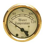 Reloj de temperatura de agua de refrigeración clásico de diámetro 60 mm