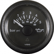 Manómetro de presión de aceite de diámetro 52 mm